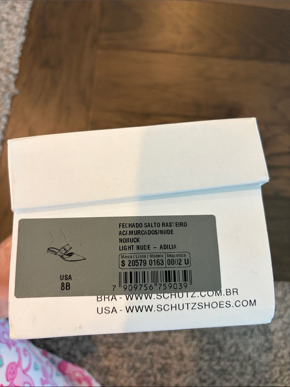New In Box Schutz Adilia Pointed Toe Buckle Mule Flats Sz 8 - Picture 7 of 7